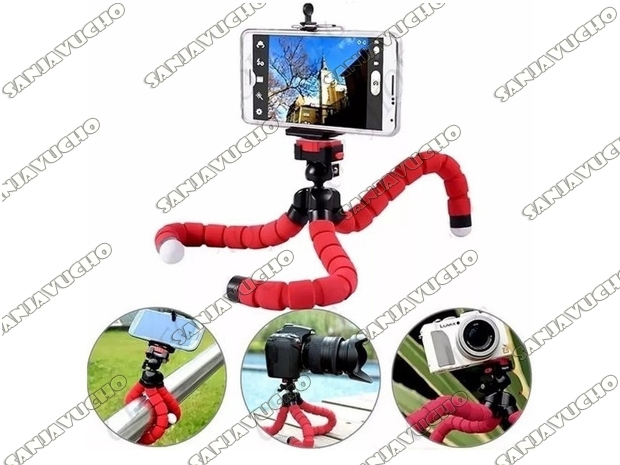 &+ TRIPODE FLEXIBLE SELFIE PARA CELULAR 18 CM (2338)